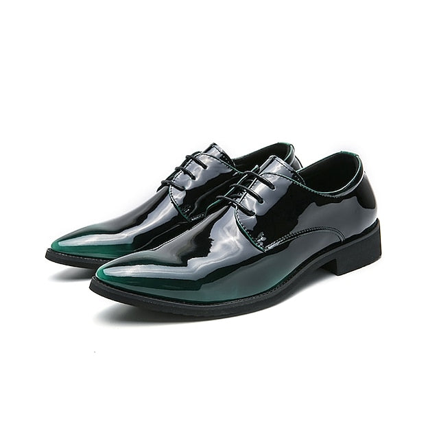 Patent Formal – Shiny Oxford Men's Shoes Leather