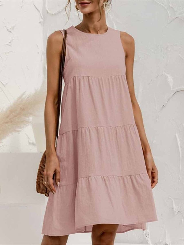 Women's Light Blue ArmyGreen Black Summer Spring Mini Dress