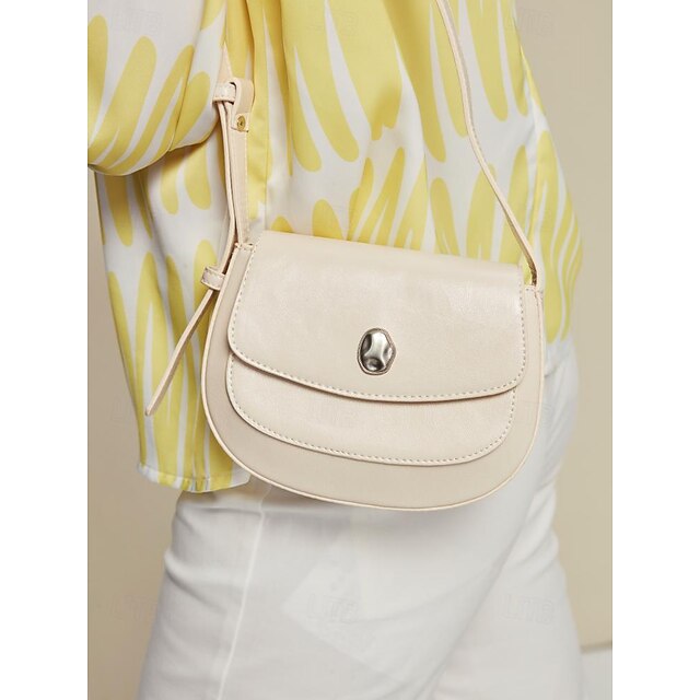 Small White Shoulder Chic for Stylish Women Leather - Bag