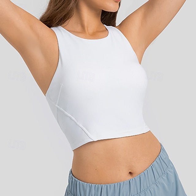 Women's Racerback  Bra Sports Tank Top Padded Sleeveless