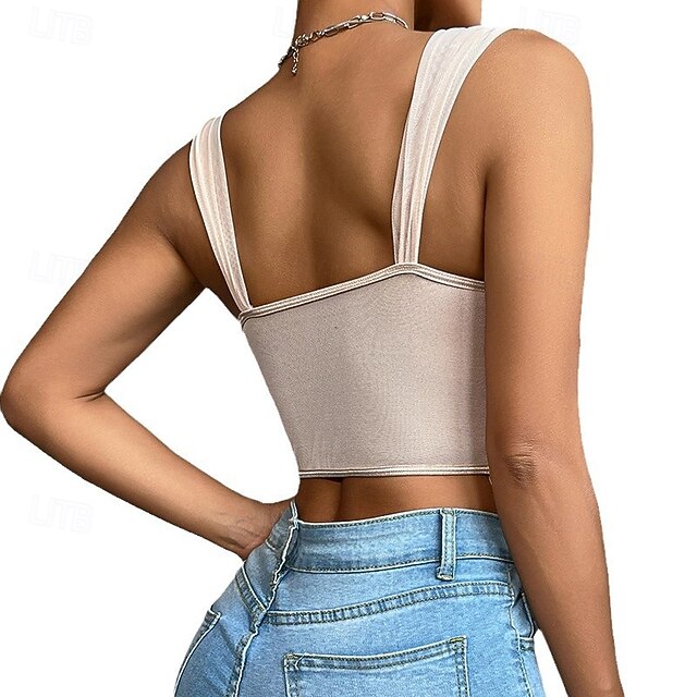 Slim Fit Corset Crop Top Bustier Embroidered Floral Fancy Dress