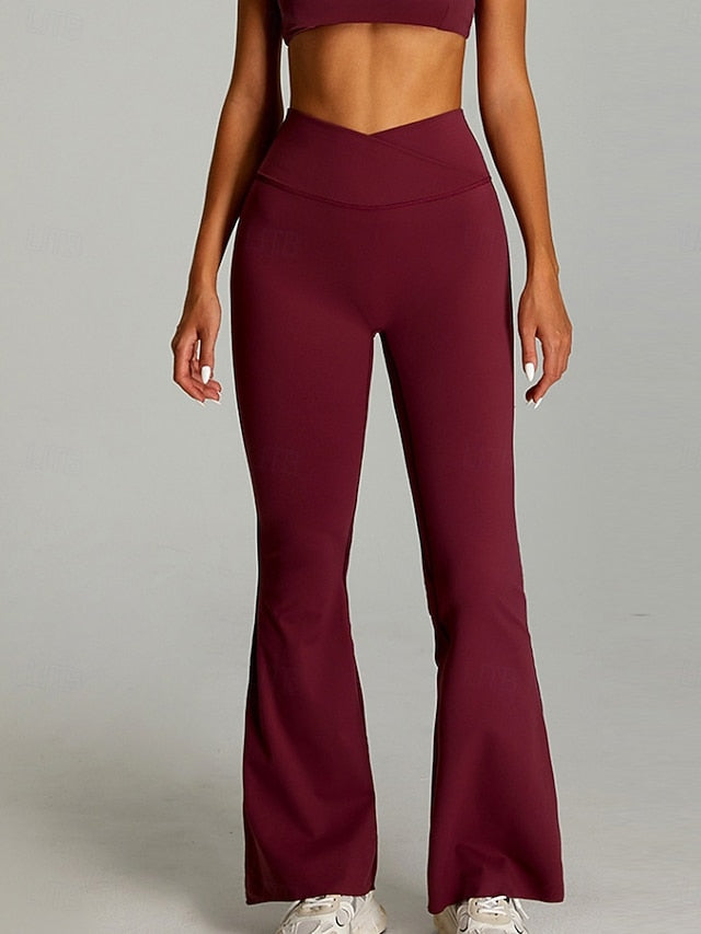 Women's Bell Bottom Chinos Streetwear Casual Athleisure