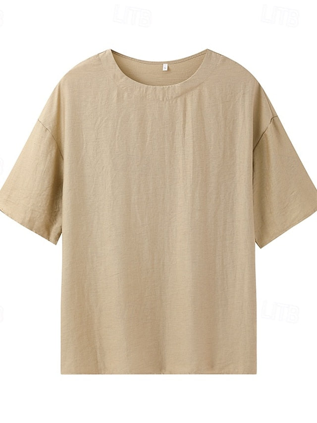15% Linen Women's Pants Sets Linen Sets Basic Pure Color