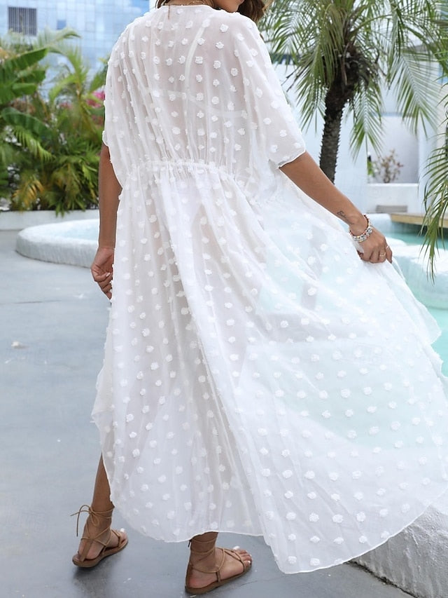 Women's Swimwear Cover Up Swim Dress Rash Guard Swimsuit