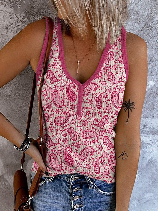 Women's Camisole Tank Top Print Ombre Graphic Geometric
