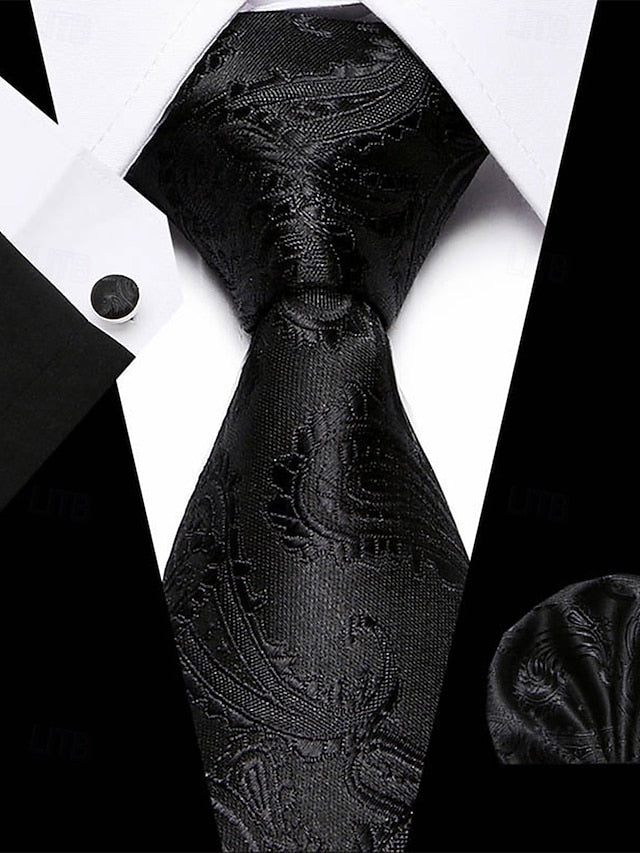 Set Men's – Checkered Purple Square and Silk Tie Pocket