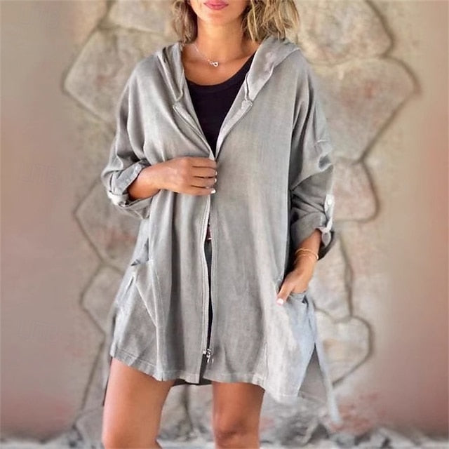 Women's Casual Jacket Hoodie Jacket Comfortable Breathable