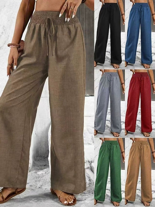 Women's Trousers Casual Pants Straight Vacation Fashion