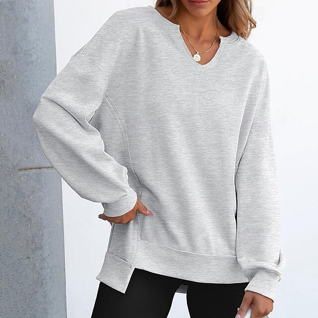 Women's Pullover Sweatshirt Casual Tops Long Sleeve Top