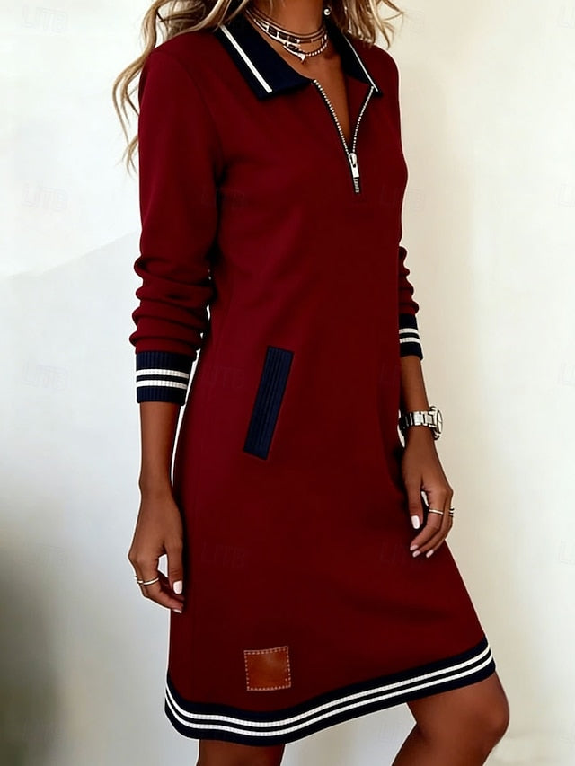 Women's Knee Length Dress Shift Dress Casual Street Holiday