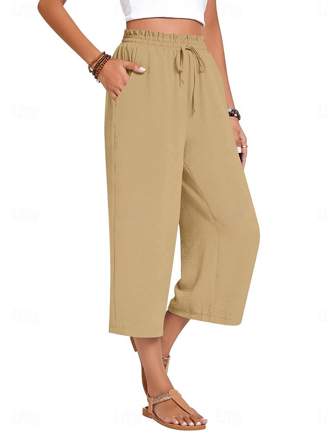 Women's Capri Pants Summer Pants Baggy Pants Beach Pants