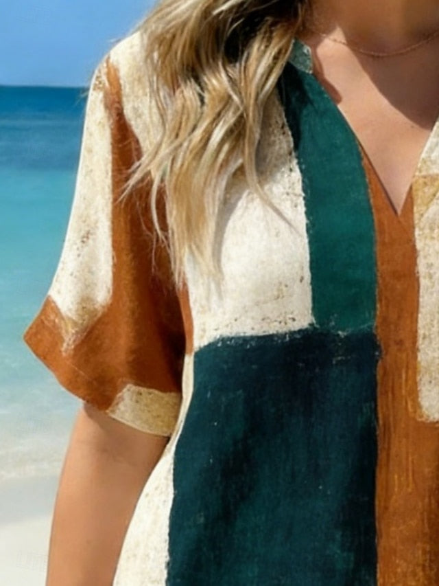 Women's Shirt Casual Shirt Beach Shirt Blouse Print