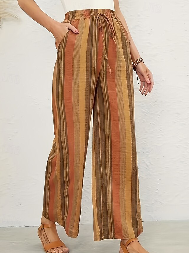 Women's Slacks Pants Trousers Casual Full Length Natural