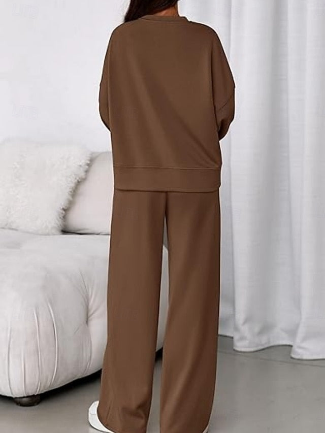 Women's Two Piece Sets Pants Sets Bolero Top Long Sleeve