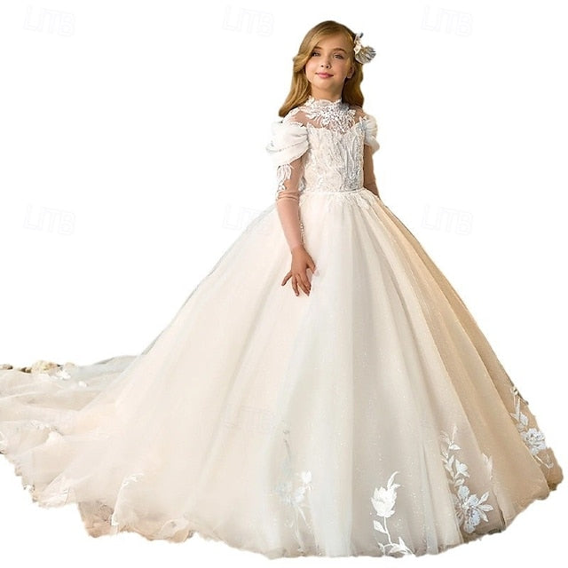 Dress Communion Party Girl Kids Flower Girls' First