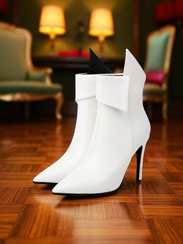 Stiletto Metallic Ankle Toe Pointed Women's Gold - Boots