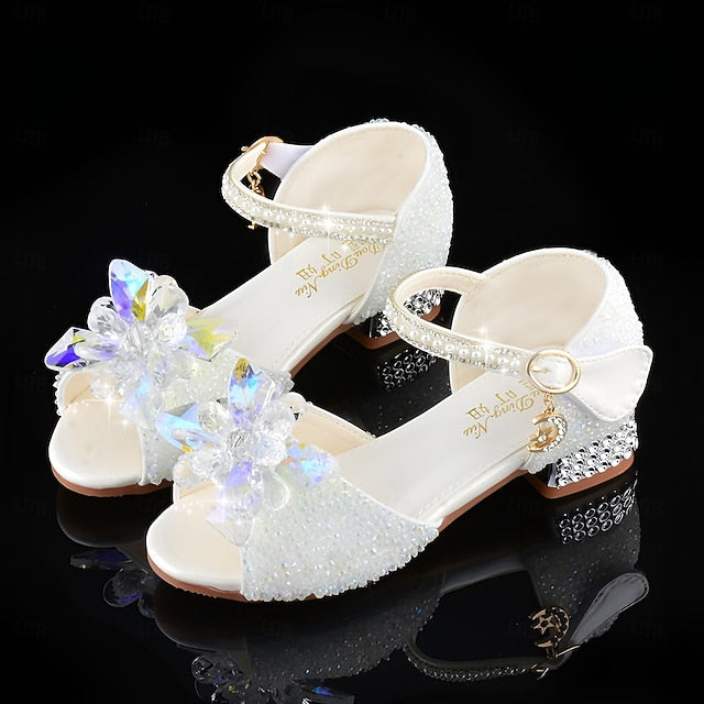 Flower Glittery Girls' – Rhinestone Crystal Shoes