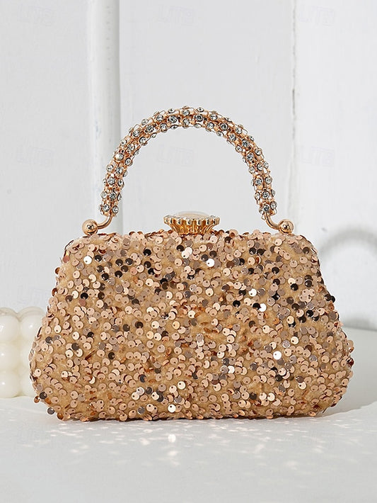 – Bag Clutch Women's Embellished Sequin Evening Vintage