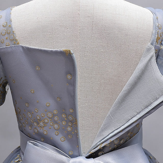 Dot Flower Girls' Dress Party Polka Star Short Kids