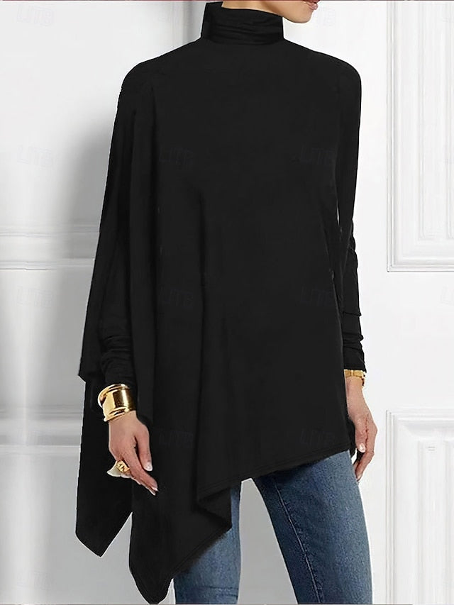 Women's T Shirt Plain Elegant Fashion Casual Long Sleeve
