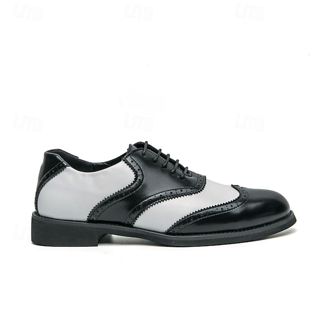Oxford Two-Tone and in Shoes Men's Brogue Wingtip White