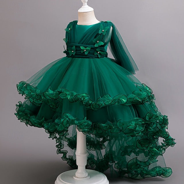 Girls' Formal Flower Party Dress Girl Wedding