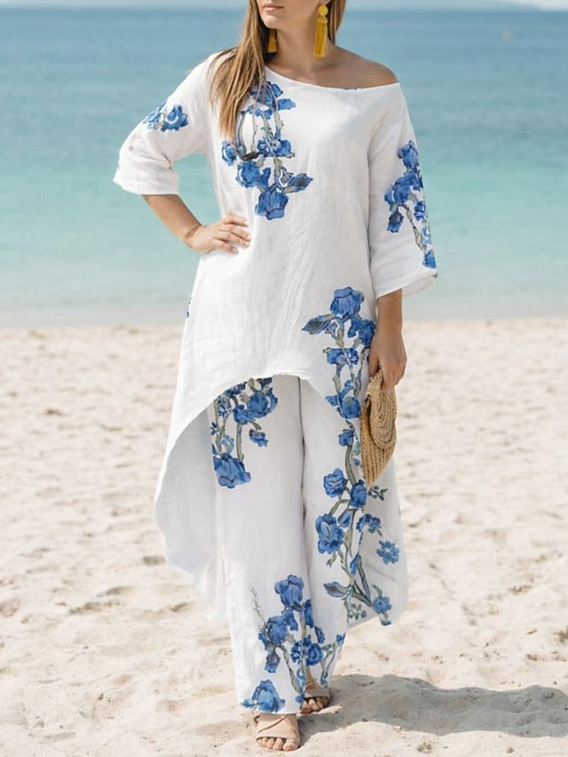 Women's Two Piece Sets Pants Sets Bolero Top Long Sleeve