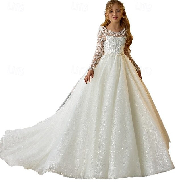 Flower Girls' First Communion Party Dress Girl