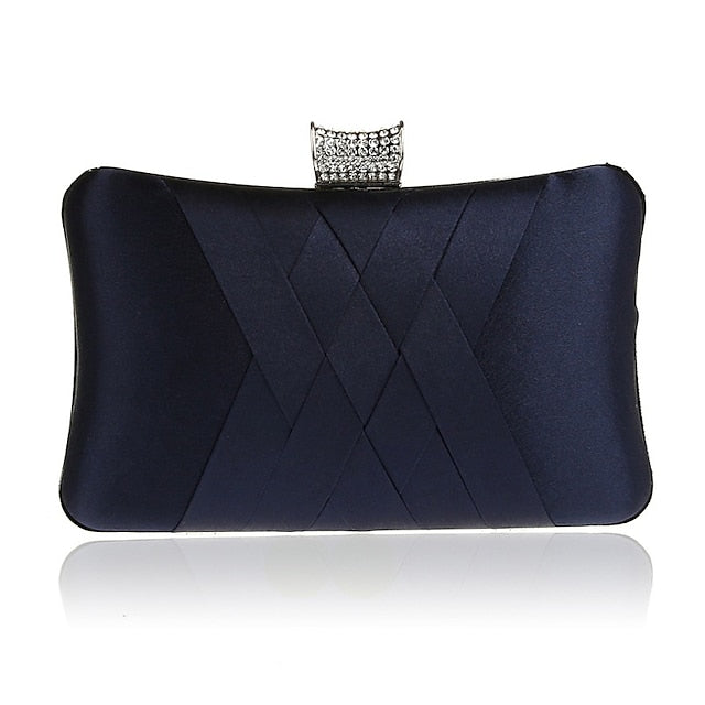 / Event Clutch PU Party Wedding Silk Women's Leather Bags