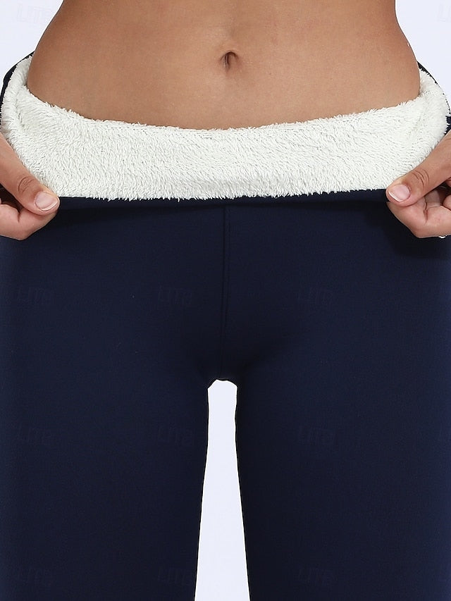 Women's Fleece Lined Leggings Fleece Pants Leggings