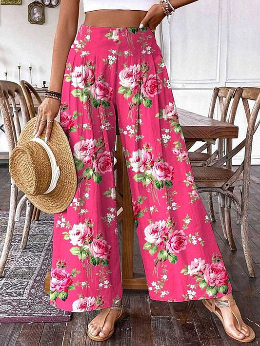 Women's Pants Trousers Palazzo Pants Fashion Boho Full