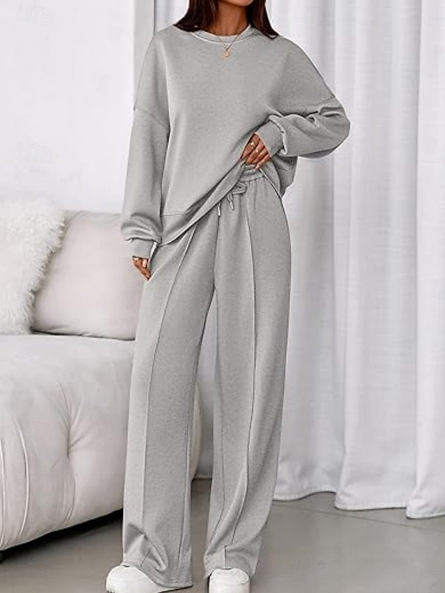 Women's Two Piece Sets Pants Sets Bolero Top Long Sleeve