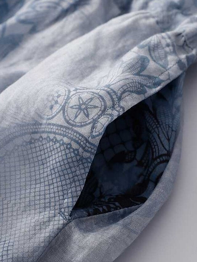 Women's Midi Dress Linen Blend Cotton Linen Dresses Linen