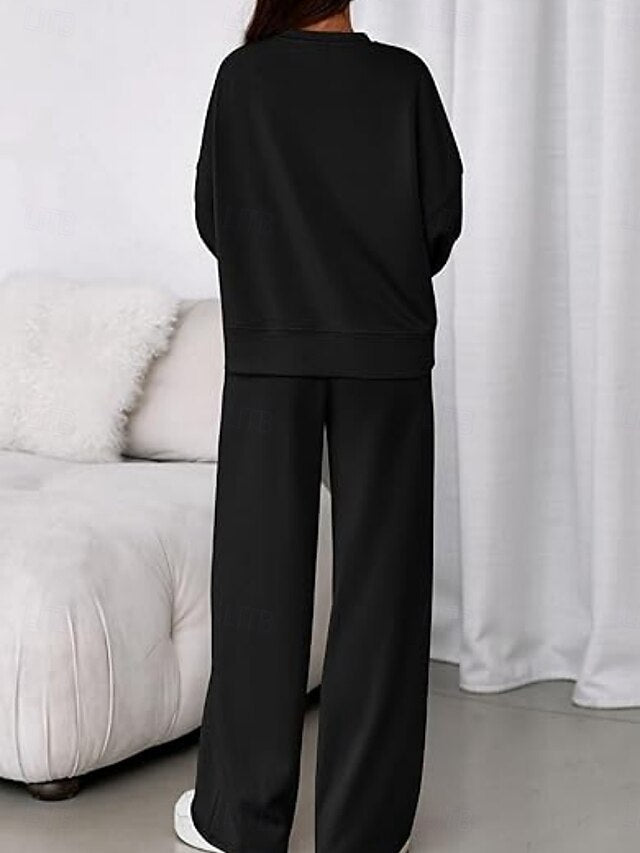Women's Two Piece Sets Pants Sets Bolero Top Long Sleeve