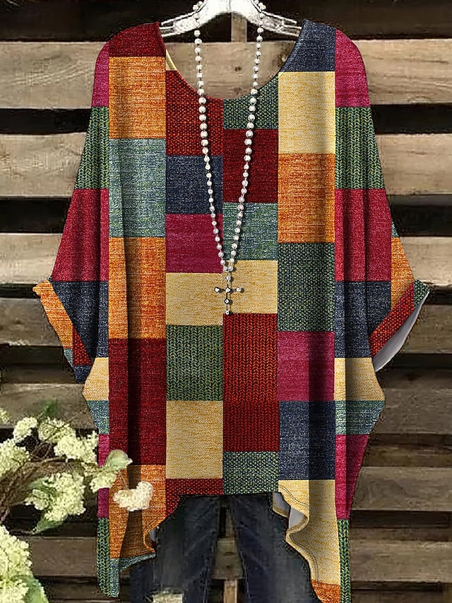 Women's Blouse Graphic Geometric Vintage Stylish Casual