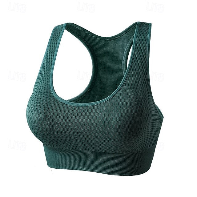 Women's High Support Sports Bra Running Bra Open Back Cross