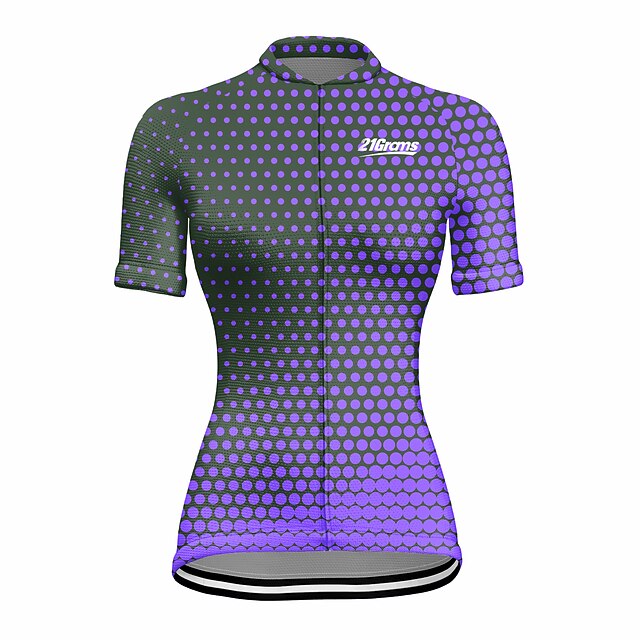 Women's Cycling Jersey Polka Dot Short Sleeve Bike Jersey