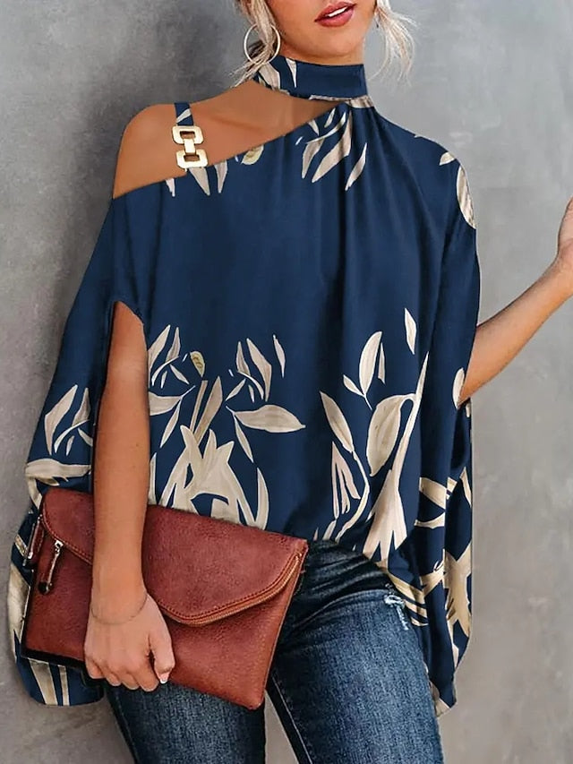Women's Shirt Going Out Tops Blouse Concert Tops Black Navy