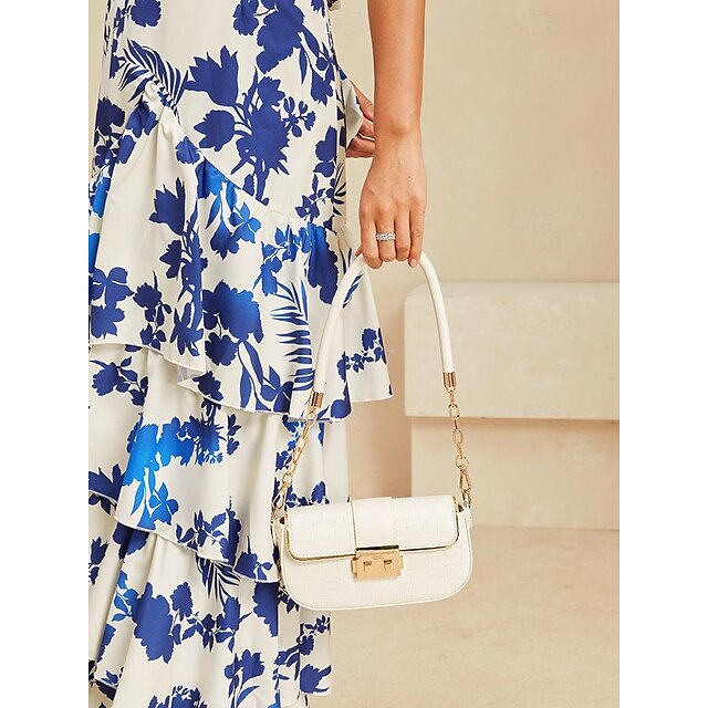 Bag PU Shoulder Women's Leather Baguette Envelope