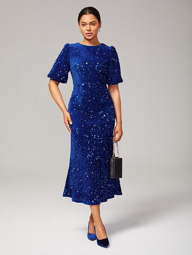 Women's Velvet Dress Sequin Dress Prom Dress Cocktail Dress