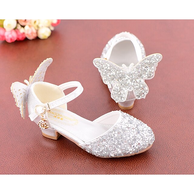 Glitter Girls' Pink Princess Sparkly – Shoes Butterfly