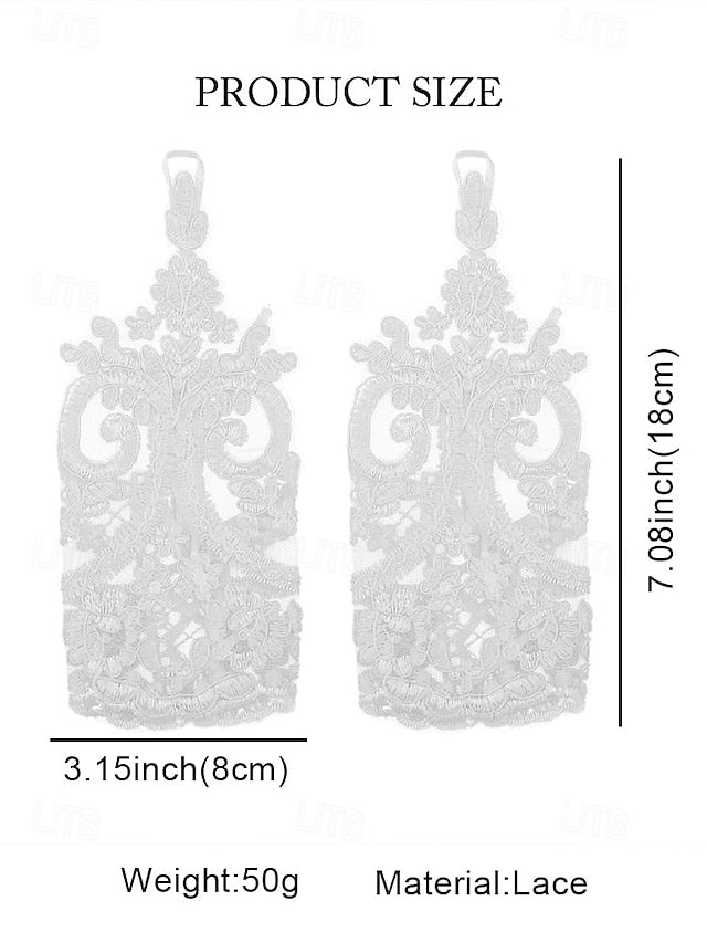 White Gloves Bridal Wedding Elegant Vintage Fingerless – Lace