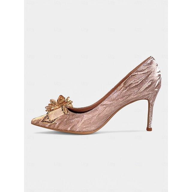 Heels – Wedding Shoes High Silver Women Glitter Sparkling for