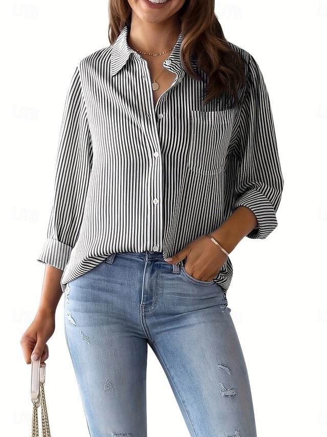 Women's Shirt Button Down Shirt Casual Shirt Blouse Buttons