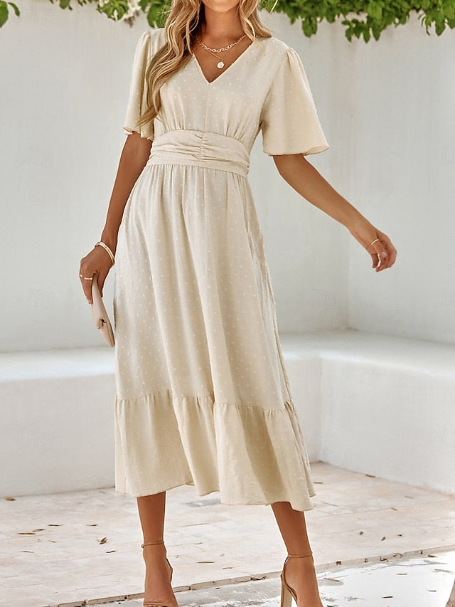 Women's Midi Dress Casual Dress A Line Dress Stylish Basic