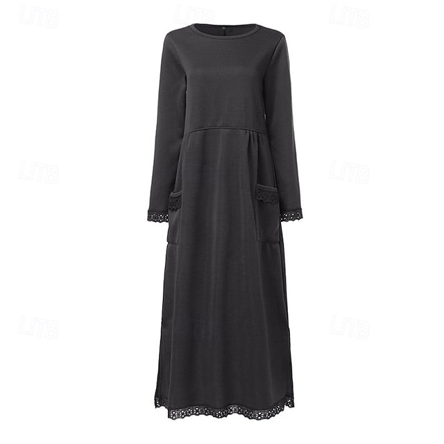 Women's Midi Dress Hoodie Dress Casual Dress Modern