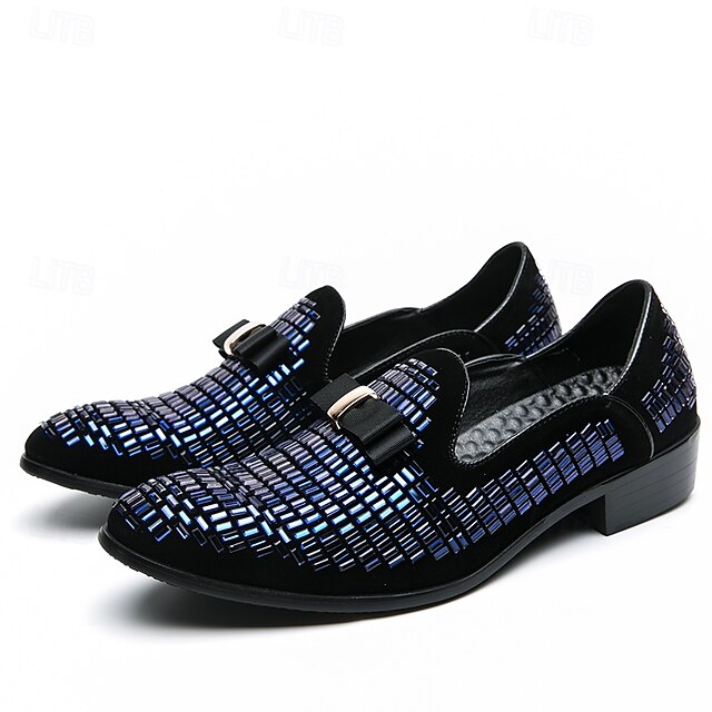 Elegant Strap Loafers Silver Woven Men's Prom – and Monk