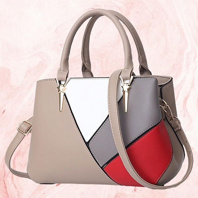 Shoulder Leather PU Handbag Bag Diaper Women's Tote
