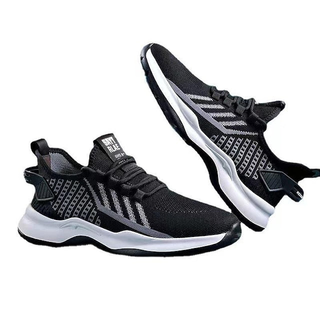 Casual Men's Sporty Look Sneakers Shoes Flyknit
