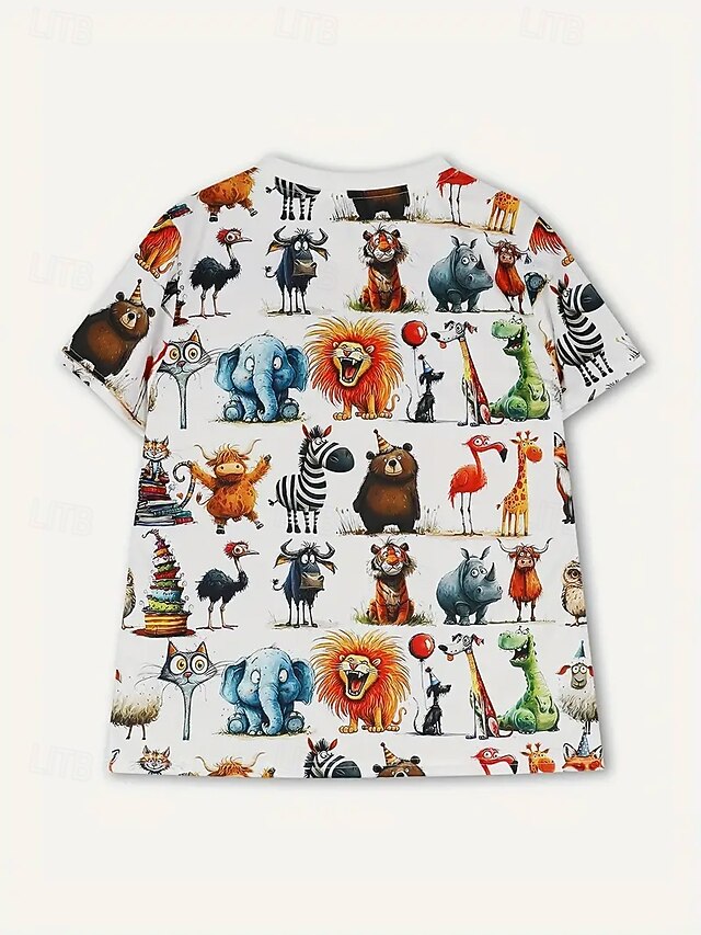 Women's T Shirt Summer Tops Print Graphic Animal Classic